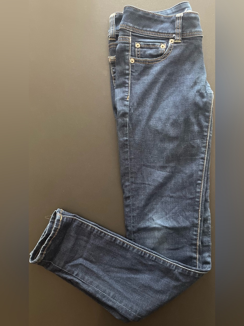 American Eagle Outfitters Men's Slim Straight Dark Blue Jeans - Picture 2 of 5
